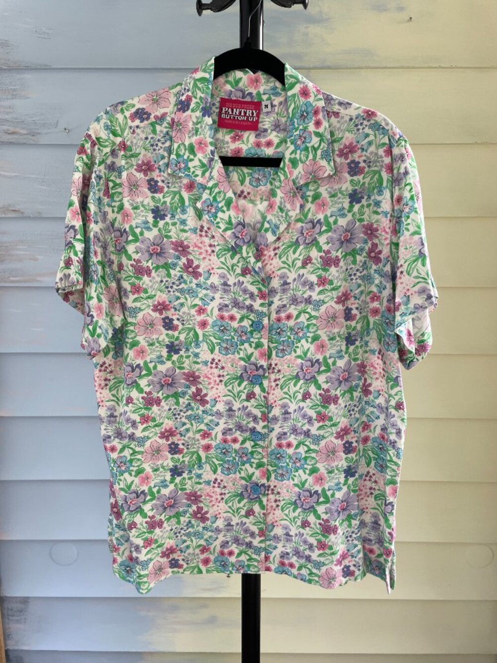 Big Bud Press Pantry Button-Up Shirt in Vintage Wallpaper Size M